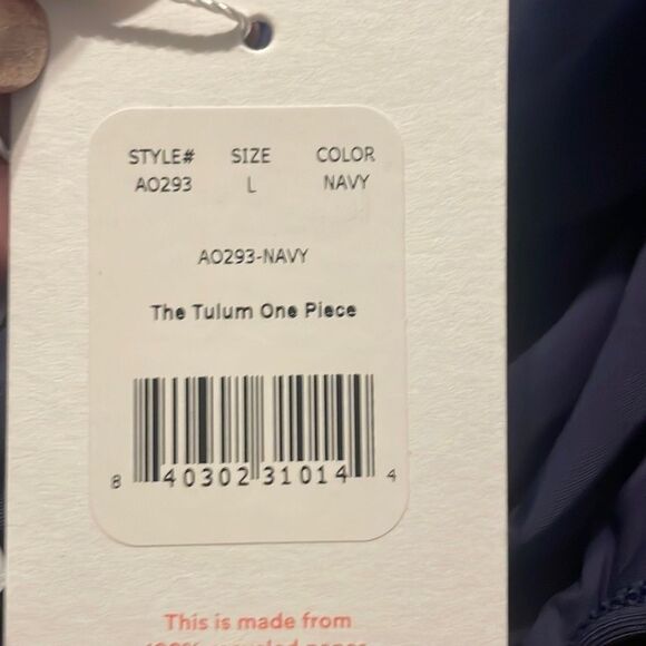 Andie Swim The Tulum One Piece Navy Size Large NWT - Picture 7 of 7